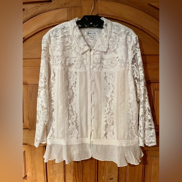 Chemise Femme Coldwater Creek Taille XL (16-18) - Manches Longues, Neuve Avec étiquettes